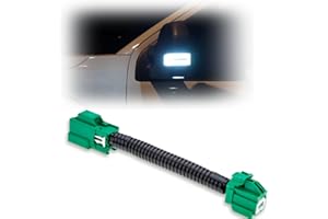 NJSBYL Mirror Spot Lights Speed Override Mod Harness for 2015-2020 F'ord F-150 2017-2020 F'ord F-150 Rapto.r and 2017-2022 F'ord F-250 F-350 Super Duty Tow Mirror Spotlights Stay on Over 6 mph PNP Module