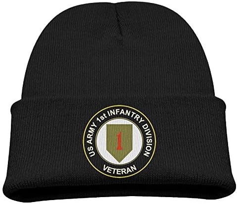 Kaomaoxi Hat Army 1st Infantry Division Subdued Veteran Infant Baby Knit Hat Acrylic Watch For Autumn/Winter