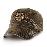 NHL Boston Bruins '47 Big Buck Clean Up Camo Adjustable Hat, One Size Fits Most, Realtree Camouflage