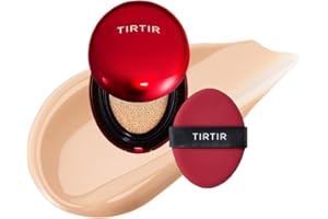TIRTIR Mask Fit Red Cushion Foundation | Japan's No.1 Choice, Long-Lasting, Lightweight, Buildable Coverage, Semi-Matte, All Skin Types, Korean Cushion, Mini (0.15 oz.), 21N Ivory