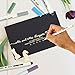 Premium Metallic Marker Pens, Permanent Fine Tip Metal Art Paint Markers,for DIY Photo Album Drawing, Rock Painting, Adult Coloring Books, Glass, Pottery, Wood, Black Paper(15/Set)