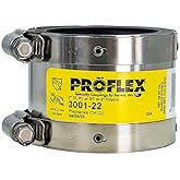 Proflex 2 In. x 2 In. PVC Shielded Coupling - Cast-Iron, Plastic, Steel to Copper - 1 Each