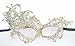 Coolwife Women's Venetian Crochet Ball Lace Masquerade Mask Halloween Retro Fashion Mask (Swan Gold)