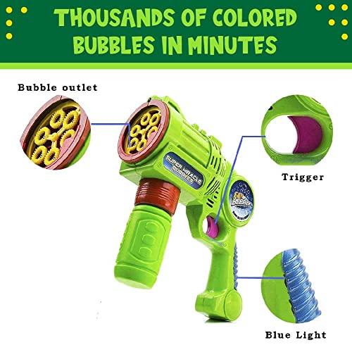 Toysery Bubble Gun Bubble Blower for Kids, NonToxic Handheld Bubble