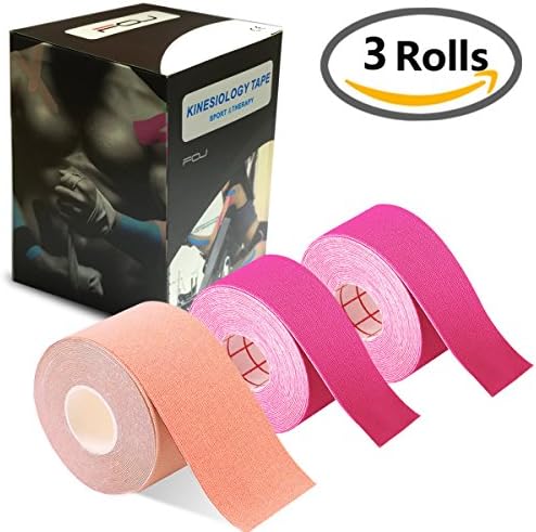 Kinesiology Theraeputic Tape Physio for Athletic Sports Recovery Pain Relieve Strong Adhesion Waterproof Original Cotton Uncut 2 Inch x 16.4 Feet