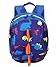 YUPING Toddler kids Dinosaur Backpack Book Bags with Safety Leash for Boys Girls (Style:6 Dark blue)