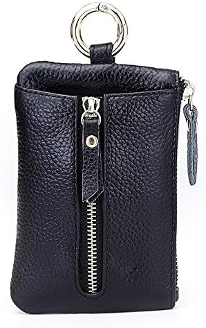 TO Design Auto Shell Case black Fob Bag New Replacement Zipper Holder Wallet Button Remote Keylessoption Keyless Keychain Cover Genuine Key Chain Entry Your Smart Leather Car