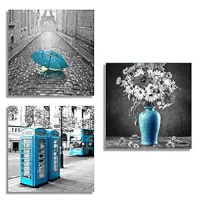 3 Piece Canvas Wall Art for Living Room Bedroom Home Artwork Popular Art Paintings Ready to Hang - 12"x12"x3 Panels
