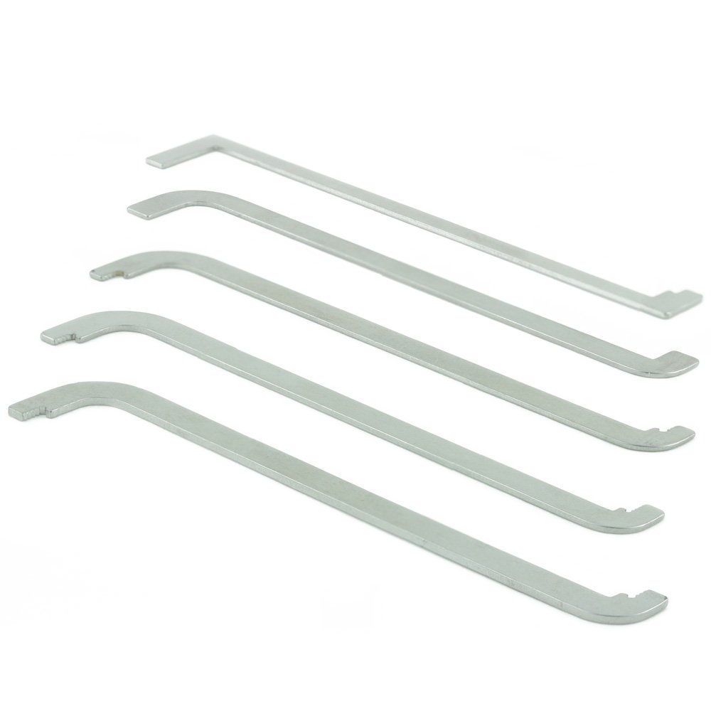 Lokko TOK Top of Keyway Tension Tool Set to Improve Your Lock Picking Kit Selection - The Universal Essential Turning Tool for All Lock Pick Sets. Fits into The Keyhole from The top, not The Bottom!