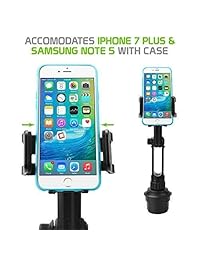 Cellet soporte Universal de coche para iPhone X 8 8 Plus, Samsung Note 8 Galaxy S8 S8 Plus, 13 en. Extra largo cuello soporte   negro