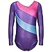 DAXIANG Gymnastics Leotards for Girls, Long Sleeve Leotard for Girls Gymnastics Outfit Black Shorts Dance Unitard Biketards