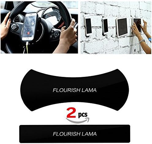 Ybee Premium Cell Pads - 2PACK Fixate GEL Pads Universal Sticky Anti-Slip Dashboard Mat - Stick to Car GPS, Whiteboards, Glass, Mirrors, Metal, Kitchen Cabinets or Tile