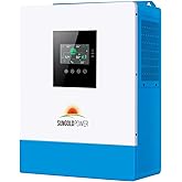 5000W DC 48V UL1741 Pure Sine Wave Solar Inverter,100A MPPT Solar Charger and 40A AC Battery Charger, 120V AC Output Solar Inverter Charger Manufactured by SunGoldPowerCo.,Ltd (Support Parallel)