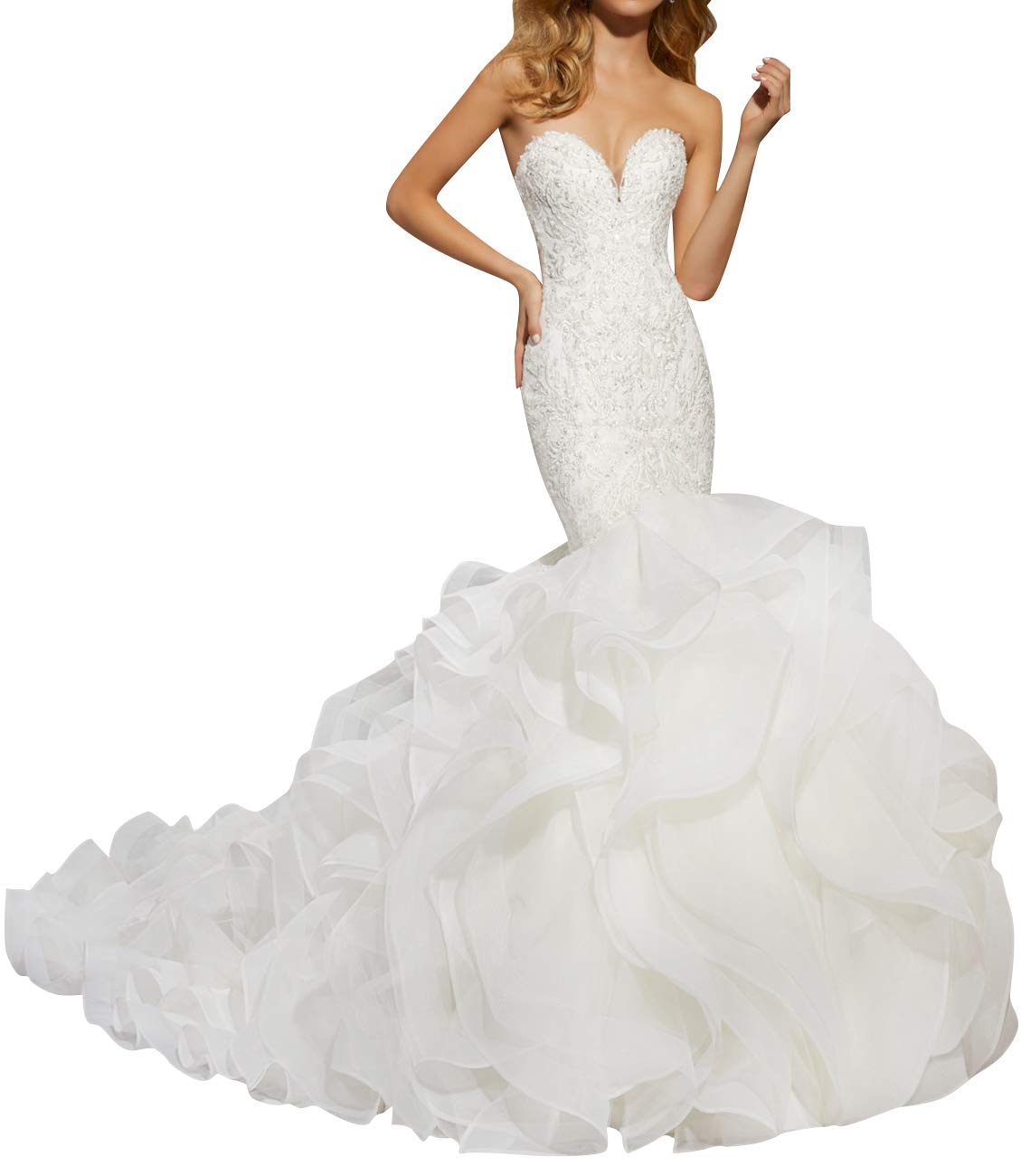 Wedding Dress Lace Mermaid Wedding Dresses Trumpet Wedding Gowns