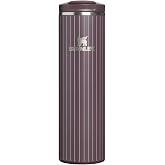STANLEY Transit Flip Top Mug, 16 oz, Fig Pinstripe | Insulated Stainless Steel Coffee Mug | Lightweight and Leakproof | Cup Holder Compatible for Travel | Slim Design | BPA-Free