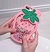 iPhone 6s Cute Case, Fashion Unique Creative Phone Case for Kids Teens Girls Boys, 3D Cartoon Soft Feeling Silicone Rubber Cover Case for Apple iPhone 6/6s (Strawberry Pink)