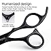 Hair Cutting Scissors Set, Professional Barber Hair Salon Household Children's Stainless Steel Shear Bangs Artifact Thinning Hairdressing Shear with Leather Case (Black)