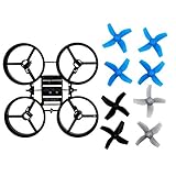 BTG Propellers Props with Frame for JJRC H36 Eachine E010 and Blade Inductrix Tiny Whoop Micro Drone Parts