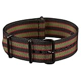 INFANTRY 20mm Zulu Military Army Allstrap Nylon Nato 4Rings Strong Watch Band Strap #WS-NATO-BRG-20