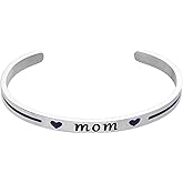 Kivosliviz Deputy Wife Jewelry Police Officer Gift Thin Bangle Bracelet Police Wife Mom Brcelet