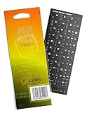 Chinese Keyboard Stickers (White-Yellow on Black)