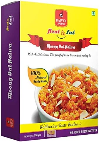 Daivya Aahar Ready to Eat Panchratna Dal, Dum Aloo, Curd Rice, Jeera Rice, Nagpur Orange Halwa, Moong Dal Halwa [Combo 5]