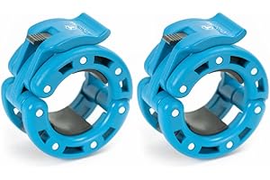 IRON BULL STRENGTH Olympic Barbell Clamps (Pair) – Locking 2" Olympic Size Weight Collars - Quick Release Collar Clips – Bar Clamps Great for Weight Lifting, Olympic Lifts and Strength Training