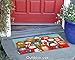 Toland Home Garden 800313 Cat Caroling Winter Door Mat 18x30 Inch Christmas Outdoor Doormat for Entryway Indoor Entrance