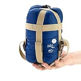 ECOOPRO Warm Weather Sleeping Bag - Portable, Waterproof, Compact Lightweight, Comfort with Compression Sack - Great for Outdoor Camping, Backpacking & Hiking-83 L x 30