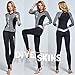 ZIONOR Full Body Sport Rash Guard Dive Skin Suit for Swimming Snorkeling Diving Surfing with UV Sun Protection Long-Sleeve for Women Grey (X-Large)