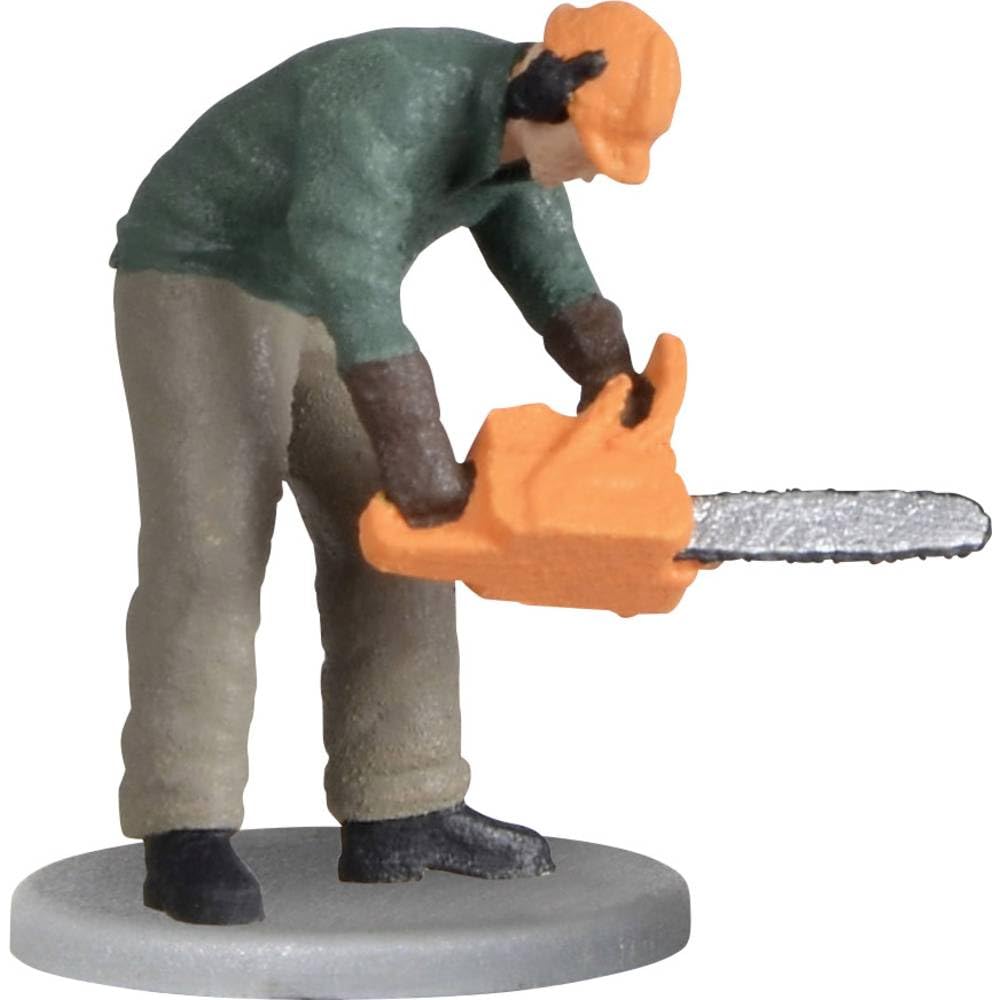 Viessmann Modelltechnik H0 Forest Worker Painted with Chainsaw, Standing