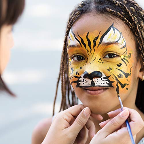 Kraze FX Fundamentals Professional 12 Color Face Paint Palette (6 gm) with 2 Brushes Water