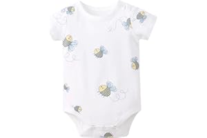 pureborn Baby Boys Girls Bodysuit Super Soft Cotton Romper 0-24 Months