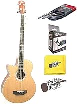 Oscar Schmidt Model OB100NLH LeftY A/E Bass w/Bag, Effin Tuner and More
