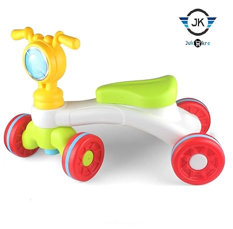 Jumix Baby Walker 4 Wheels Baby Scooter Ride on car Kids Toy car Bike Toy 4 for 0-36 Months Kids Childrens Toy car for Girls and Boys - Multi