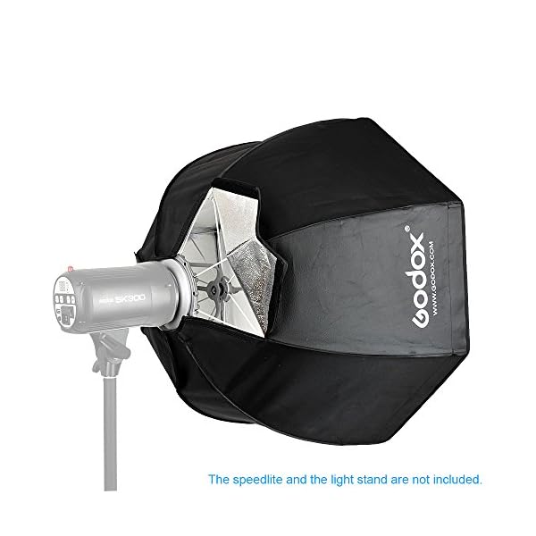 Godox SB-UE Softbox, 80 cm tragbar achteckig Softbox mit Bowens-Halterung für Blitzgerät – Bild 6
