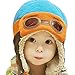 Beanie Pilot Cap , Misaky New Boys Winter Warm Hat Crochet Earflap Hats (Blue)