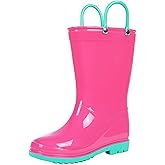 Colorxy Kids Rain Boots for Boys Girls Waterproof Toddler Rain Boots with Easy-On Handles