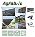 Agfabric 30% Sunblock Shade Cloth Cover with Clips for Plants 6’ X 20’, Black