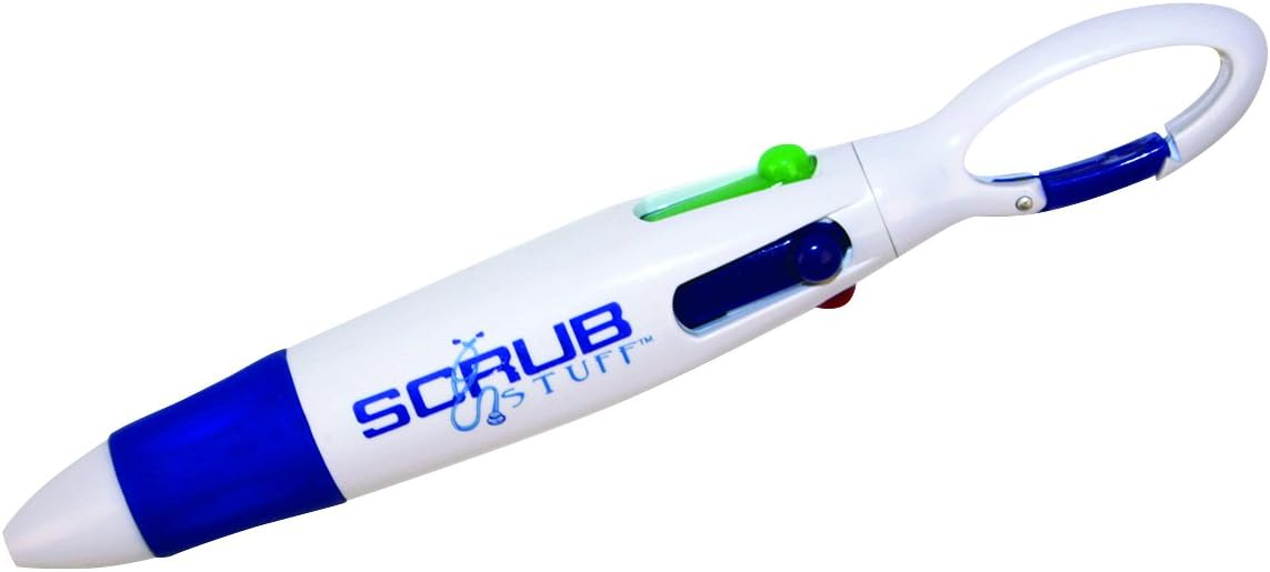 4-Color Chart Pen with Carabiner Clip
