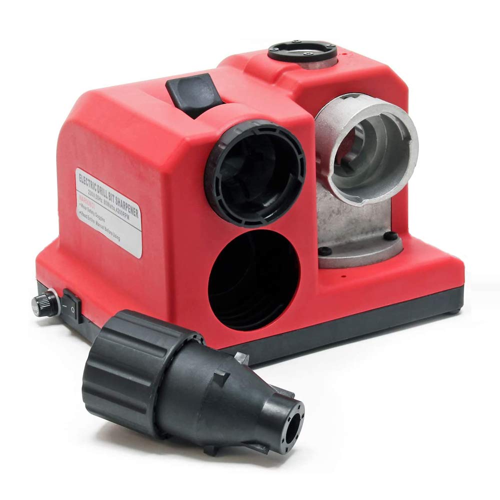 85 Watt Drill Bit Sharpener Bench Mounting (3-13 mm Metal Drill, Removable Chuck, Diamond Disc, Integrated Cam Disc)