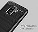 YYQUEEN Galaxy A6 Plus 2018 Case with Screen Protector, Galaxy A6+ 2018 Case, Slim Carbon Fiber and Anti-Shock and Anti-Slip Cover for Samsung Galaxy A6 Plus 2018 (Black)