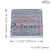 POTAUTO MAP 1005C (CF10138) Activated Carbon Car Cabin Air Filter Replacement for LEXUS IS300 RX300, TOYOTA HIGHLANDER