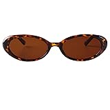 SDINM Tiny Small Retro Oval Sunglasses for Women