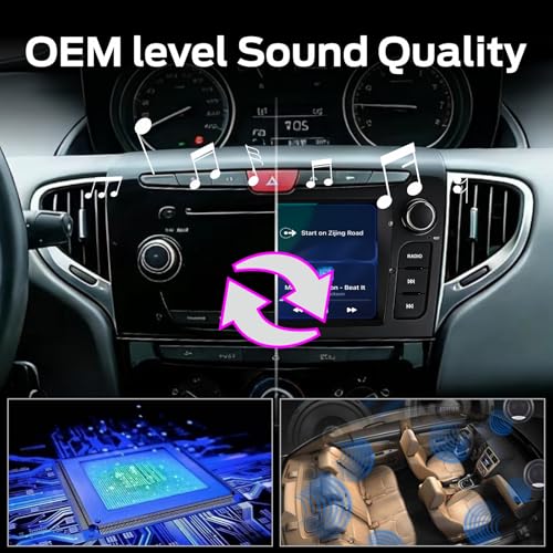 Linux Car Radio for Lancia Ypsilon 2011-2020 with CarPlay Wireless and Android Auto, 2 Seconds Start, Physical Control via Knob, OEM Level Audio, Plug & Play Installation