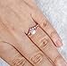 Gieschen Jewelers -Crystal V- 18K Rose/White Gold-Plated CZ Crystal Dainty Ring