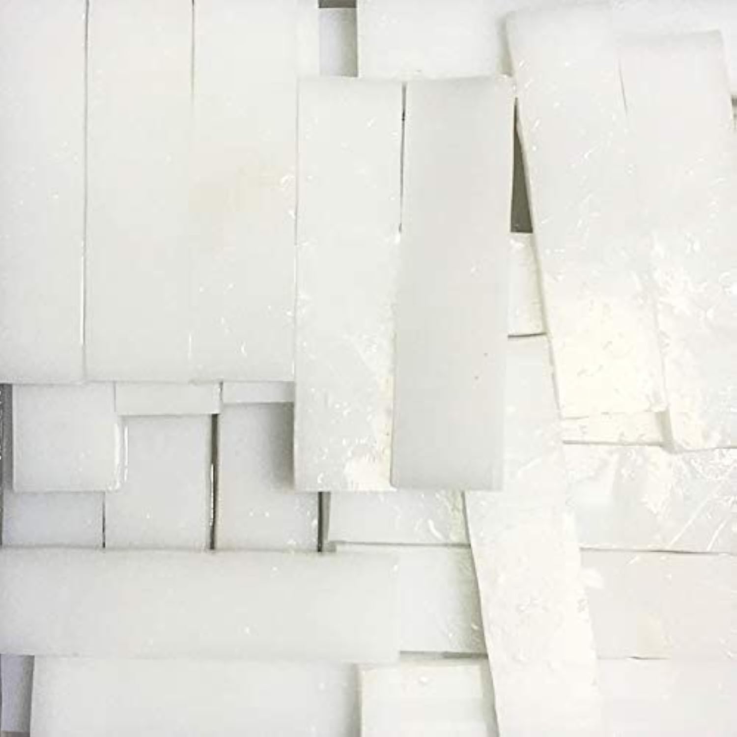 1 X 4 cm Stained Glass Strip,DIY Glass Mosaic Hobbies,DIY Crafts,Plates,Picture Frames,Flower Pots,Handmade Jewelry 200g (White)