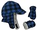 N'Ice Caps Little Kids Boys Baby Fleece Flap Hat Mitten Winter Set Sherpa Lined Toddler Infant
