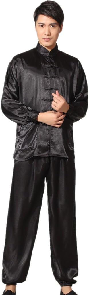 Shanghai Story Men's Chinese Wushu Suit Kung Fu Suit Solid Tai Chi Uniform
