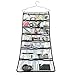 Brotrade Dual-Sided Closet Organizer Bag With Hook Home and Travel Underwear Organizer,Hanging Jewelry Organizer (42-Pockets-white)